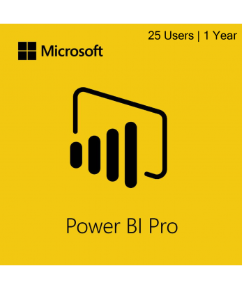 Power BI Pro ESD - 25 Users | 1 Year Subscription