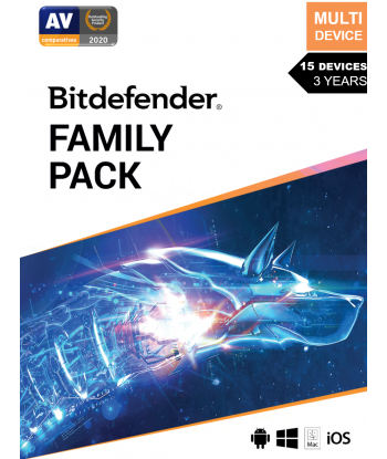Bitdefender Family Pack 2021 - 15 Devices | 3 Years